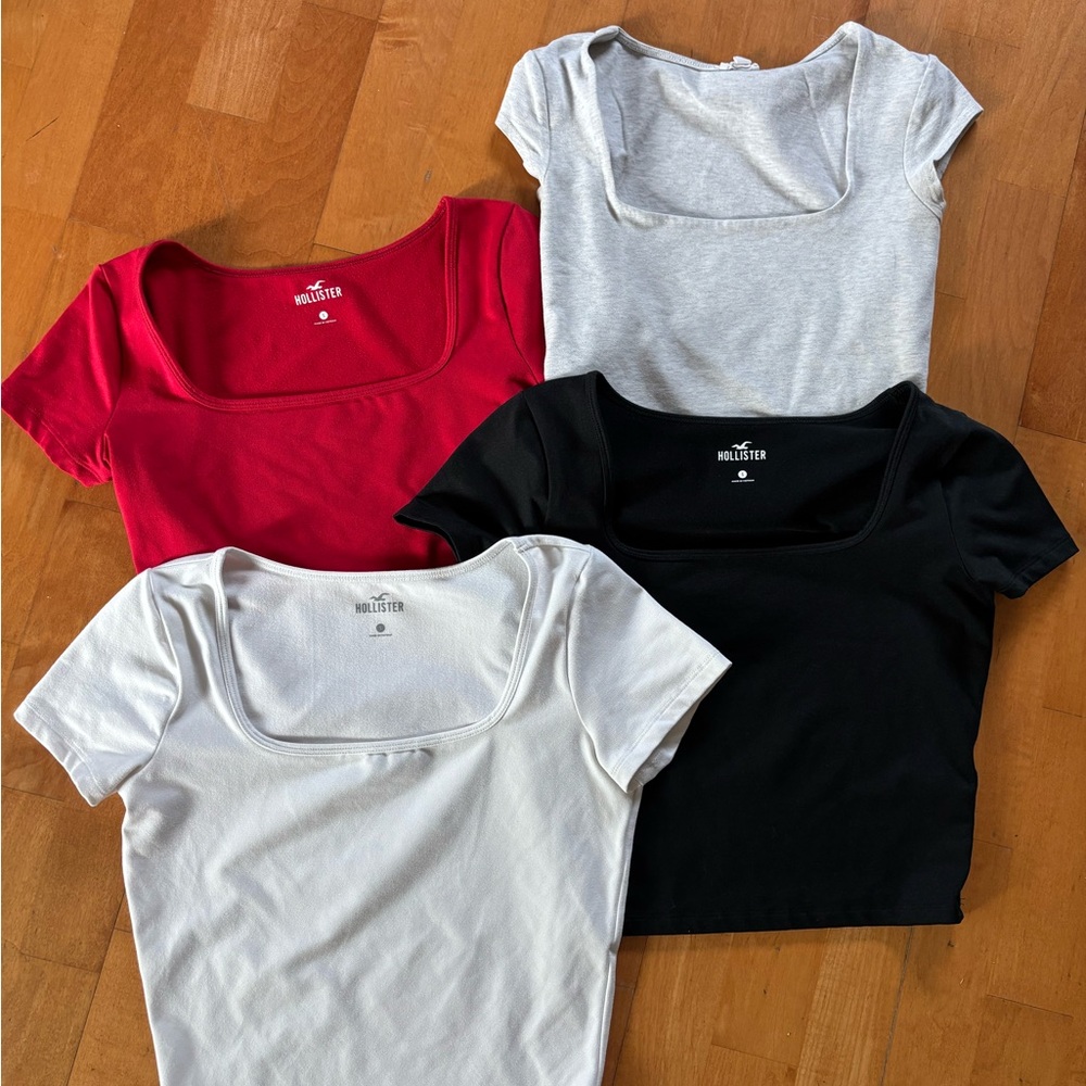 Hollister and Garage square neck BUNDLE